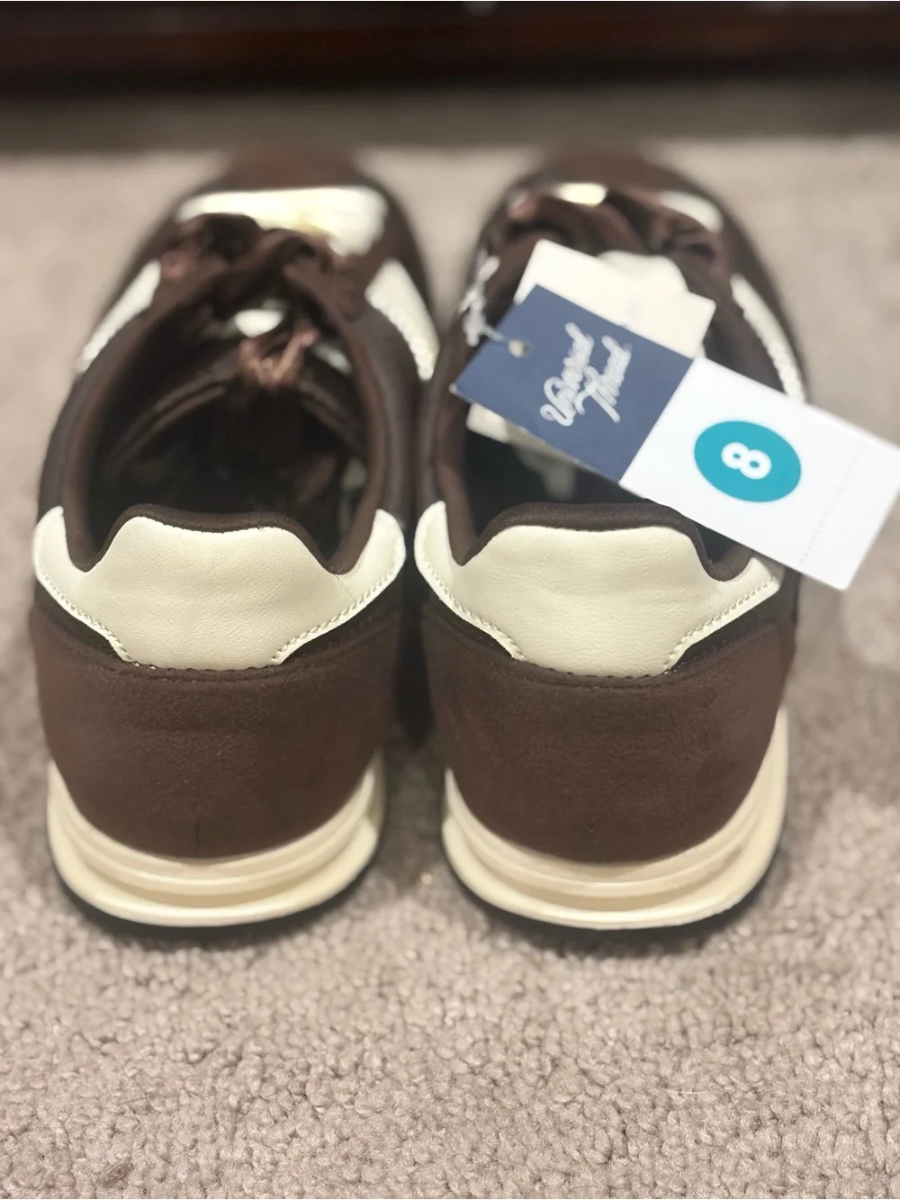 NWT Women Skylar Jogger Sneakers Memory Foam Universal Thread Brown Shoes Sz 8
